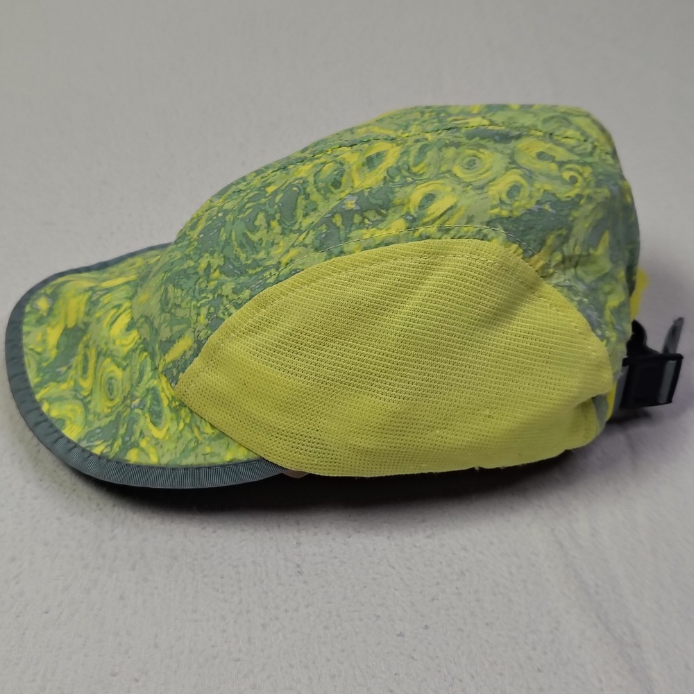 Vintage Patagonia Duckbill Cap Hat Yellow Green 4 Panel Marble Print 2002 52060 - Picture 5 of 11